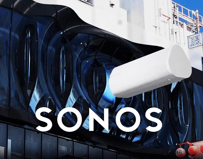 SONOS anamorphic 3D billboard – motion design by SHORT_THEBOCH